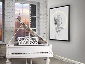 Tablou, Bust cu iluminat LED imprimat pe panza Busto 80x120cm