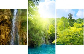 Tablou - cascadele în djunglă (90x60 cm)