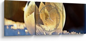Tablou cu bulină înghețată (cu ceas) (90x30 cm)