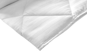 Pilota Alcam Damasc White Line 180x200 cm, umplutura cu bumbac, 300 g/mp