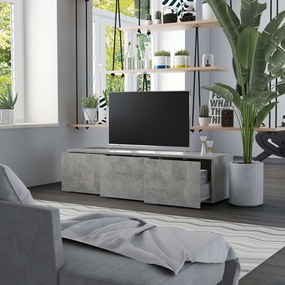 Comoda TV, gri beton, 120 x 34 x 30 cm, PAL 1, Gri beton