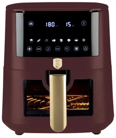 Friteuza cu aer cald, airfryer 8 L, fereastra vizibila Leonardo Collection Berlinger Haus BH 9606, cos mare