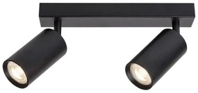 Spot de tavan SOLO 2xGU10/25W/230V negru Rabalux 2085