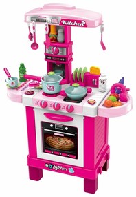 Bucătărie Baby Mix Little Chef roz, 87 x 64 x29 cm.