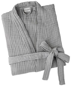 Halat gri S/M din muselină Kimono – Foutastic