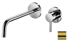 Paffoni - Baterie pentru lavoar, montaj încastrat LIGHT, auriu periat