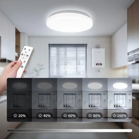 Brilagi - Lampă LED dimabilă MILKY WAY LED/24W/230V 3000-6500K, Ø 38 cm + telecomandă