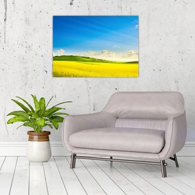 Tablou pe sticlă - Cerul de primăvară (70x50 cm)