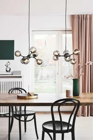 Halo Design 736553 - Lustră suspendată pe cablu ATOM, 6xG9/28W/230V, Ø 45 cm, negru/k. negru