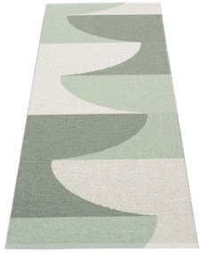 Covor tip traversă pentru interior și exterior verde 70x180 cm Hill Army Misty Mint – Pappelina