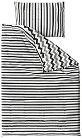 Lenjerie de pat din bumbac Renforce DUNGI alb-negru Dimensiune lenjerie de pat: 70 x 90 cm | 140 x 200 cm