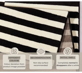 Covor Hanse Home Gloria Panel, 160x230 cm, negru-alb