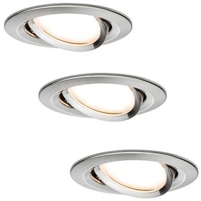 SET 3x plafonieră încastrată pentru baie LED/6,8W IP23 COIN 230V Paulmann 93865