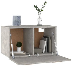 Dulap de perete, gri beton, 60x36,5x35 cm, lemn prelucrat 1, Gri beton