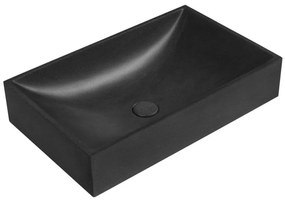 Sapho - Lavoar pe blat 58x36 cm beton/negru