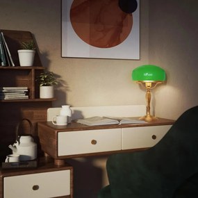 Veioza, Lampa de masa vintage Mushroom Lamp verde