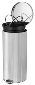 Alda Coș de gunoi cu pedală Soft Close FreedomFresh 30 l, oțel inoxidabil lucios, 30 l