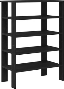 vidaXL Suport pentru pantofi negru 61x32x87,5 cm Lemn prelucrat