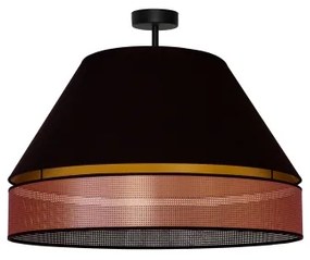 Lustră aplicată COPPER Duolla SHINY 1xE27/15W/230V d. 60 cm negru/cupru