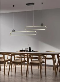 Trio - Lustru LED reglabil suspendat pe cablu GRANT LED/54W/230V 2300/3000/4000K negru/auriu