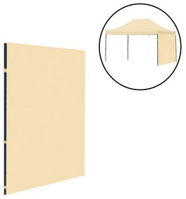 Grădină foișor perete lateral prelata 3x4 m bej