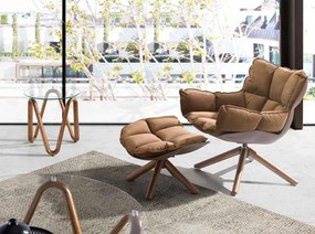 Masuta auxiliara design modern Walnut Round Corner