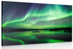 Tablou aurora polară verde