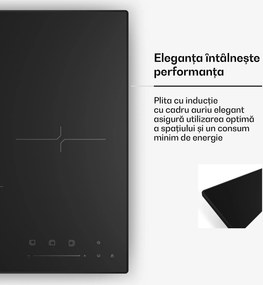 Klarstein Velaire plită cu inducție | Elegantă, minimalistă, compactă | 3 zone de gătit | 5500 W | 45 cm