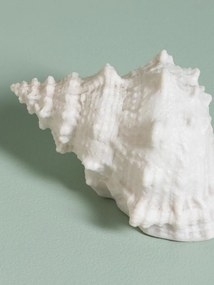 Lampa de masa in forma de melc , din rășină si pulbere de piatra, "Shell"