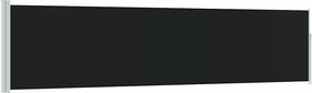 vidaXL Copertină laterală retractabilă de terasă, negru, 120x500 cm
