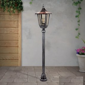 Stalp iluminat exterior stil clasic IP43 H116 Hermine AL 11K/82514/A schwarz-silber OR