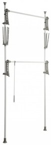 Suport pentru haine Herkules Twin, Wenko, 116 x 165 cm, extensibil, inox/polipropilena