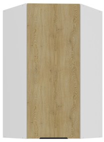 Dulap superior de bucătărie de colț Carminia 60x60 GN-108 1F (45) (stejar cremona + alb). 1128063