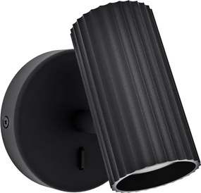 Eglo 902031 - Aplica de perete tip spot PORTILLO 1x GU10/5W/230V, negru