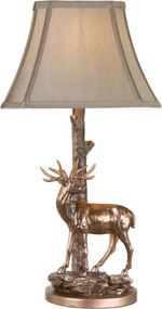 Där Lighting GUL5545-X - Lampă de masă GULLIVER 1xE27/60W/230V bej/bronz