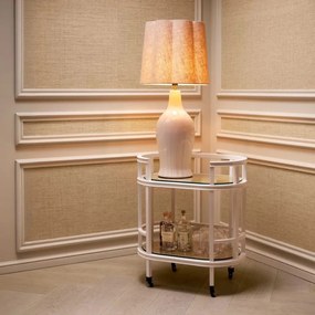 Veioza, Lampa de masa LUX, Ceramica, Alb, Beatriz