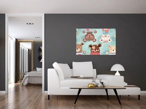 Tablou - Ursuleții veseli (90x60 cm)