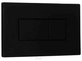 Clapeta de actionare spalare Solea P2, neagra Negru mat
