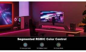 Sistem de retroiluminare de masă Govee Neon LED 3m RGBIC Wi-Fi