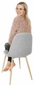 Scaun de sufragerie Laga (gri deschis). 808596