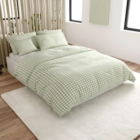 Lenjerie de pat din bumbac GRENTIS verde Dimensiunile lenjeriei: 70 x 90 cm | 140 x 200 cm