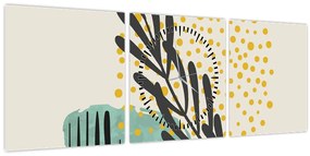 Tablou - Foi de rezumat N⁰3 (cu ceas) (90x30 cm)