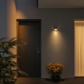 Brilagi - Aplica LED RGBW de exterior pentru perete MATERA 1xGU10/6W/230V gri IP54