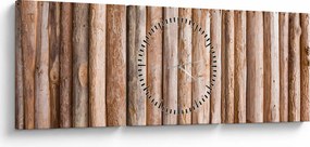 Tablou - Bambus (cu ceas) (90x30 cm)