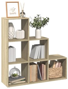 vidaXL Bibliotecă/separator 3 niveluri stejar sonoma 99x29x99 cm lemn