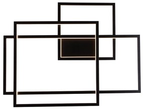 Aplica LED XXL dimabila design modern GEOMETRIC negru