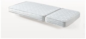 Pat pentru copii alb reglabil din lemn de pin cu spațiu de depozitare cu saltea/cu somieră Jumper – Vipack