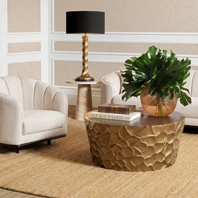 Masuta de cafea LUX, Aluminiu, Alama Vintage, Fiorentino, 119330 HZ