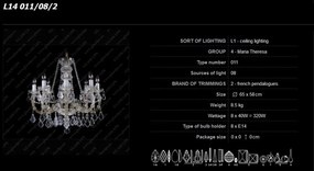 Lustra Maria Theresa cristal Bohemia L14 011/08/2