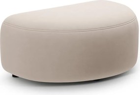 Taburet bej cu tapițerie din catifea Kate – Micadoni